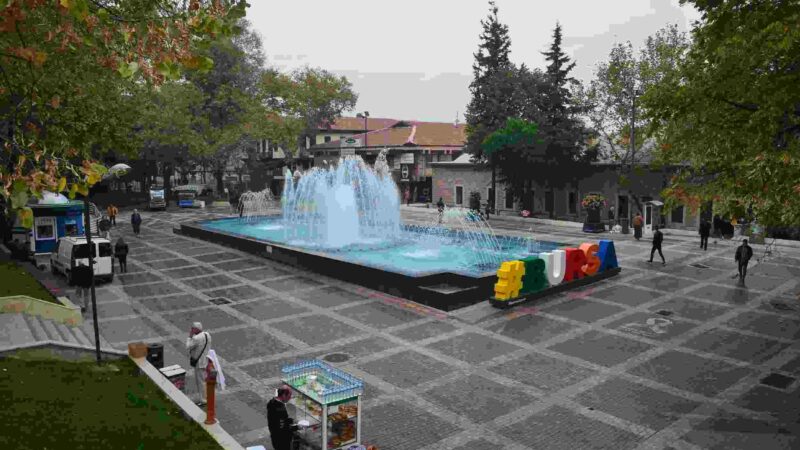 Bursa Uludağ manzaralı seyir noktası tepeden ovaya bakış
